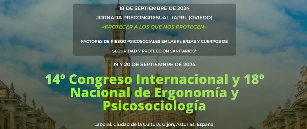 ARIPSO present al 14è Congrés Internacional i 18è Nacional d'Ergonomia i Psicosociologia organitzat per PREVERAS i l'AEE